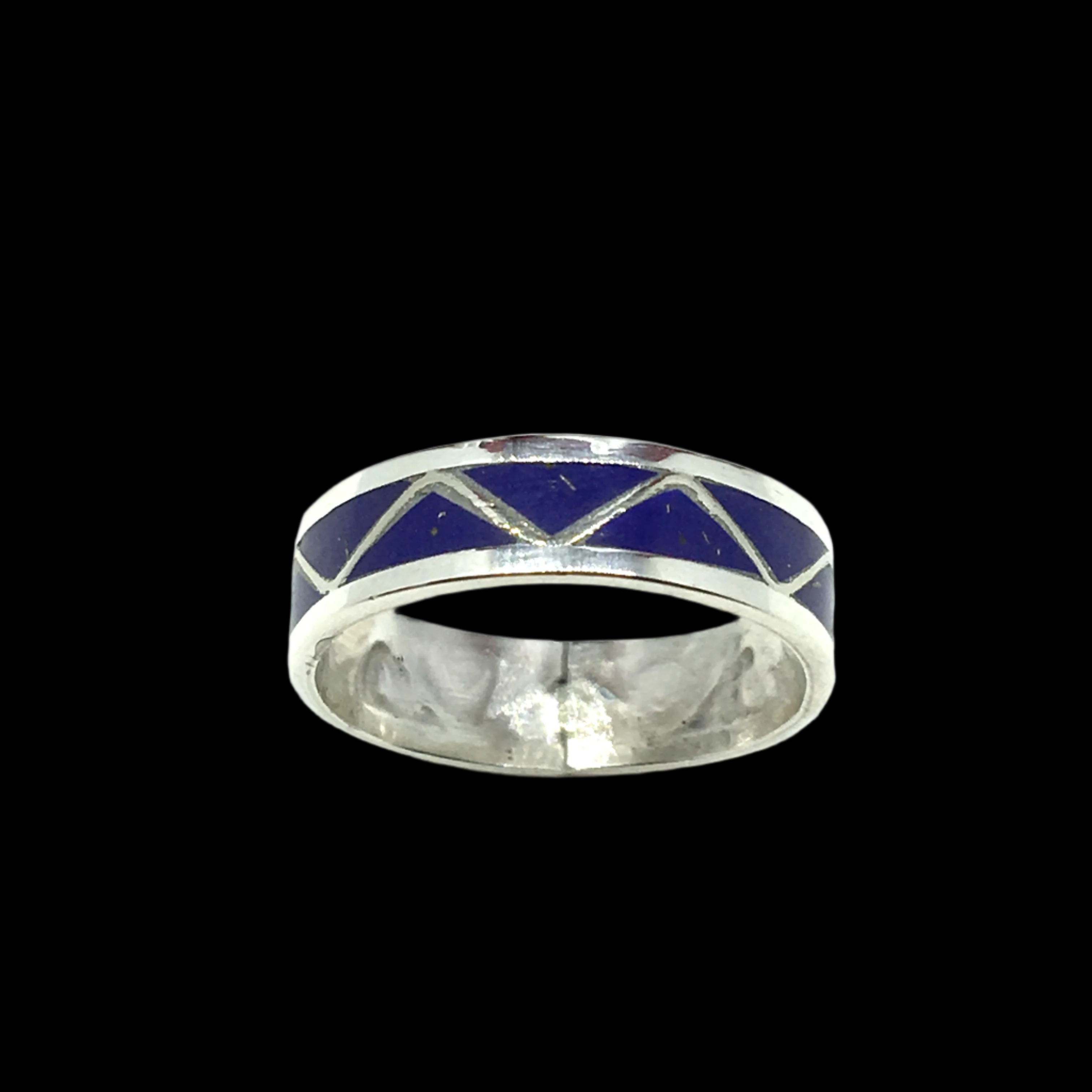 Sz7 Sapphire Hand-crafted Ring Band Sterling popular Silver Gem