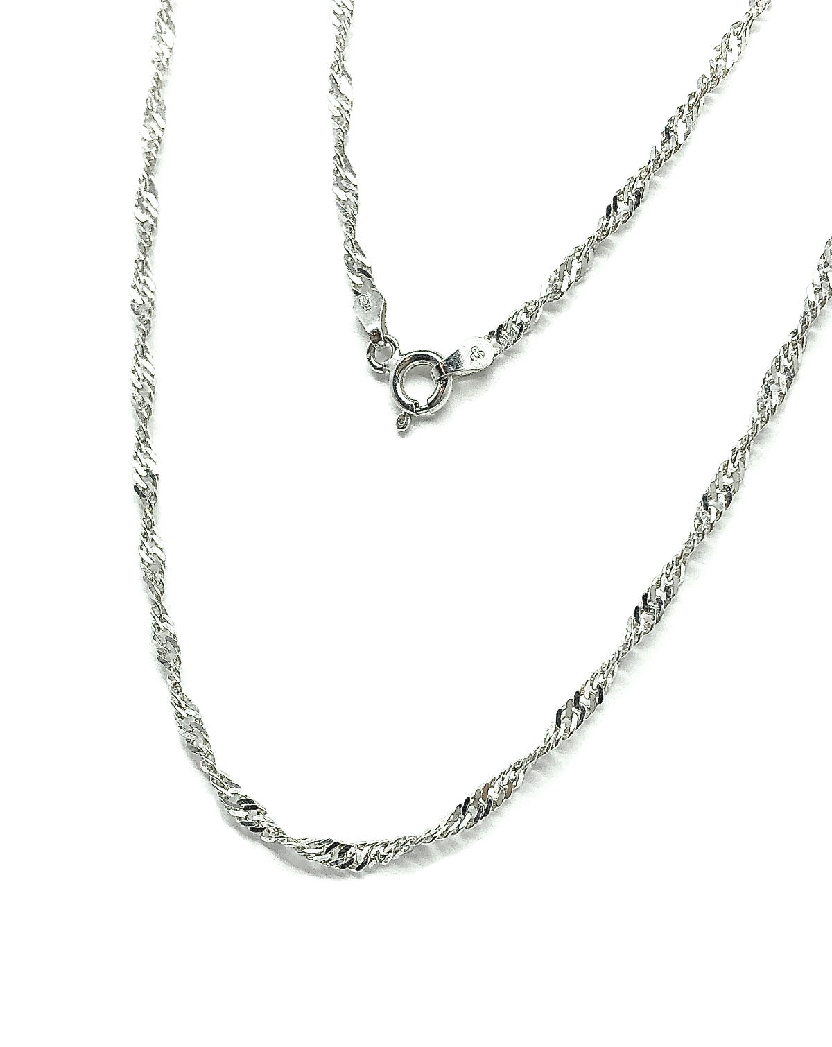 Sparkle Sterling Silver Chain - glittering 925 chain