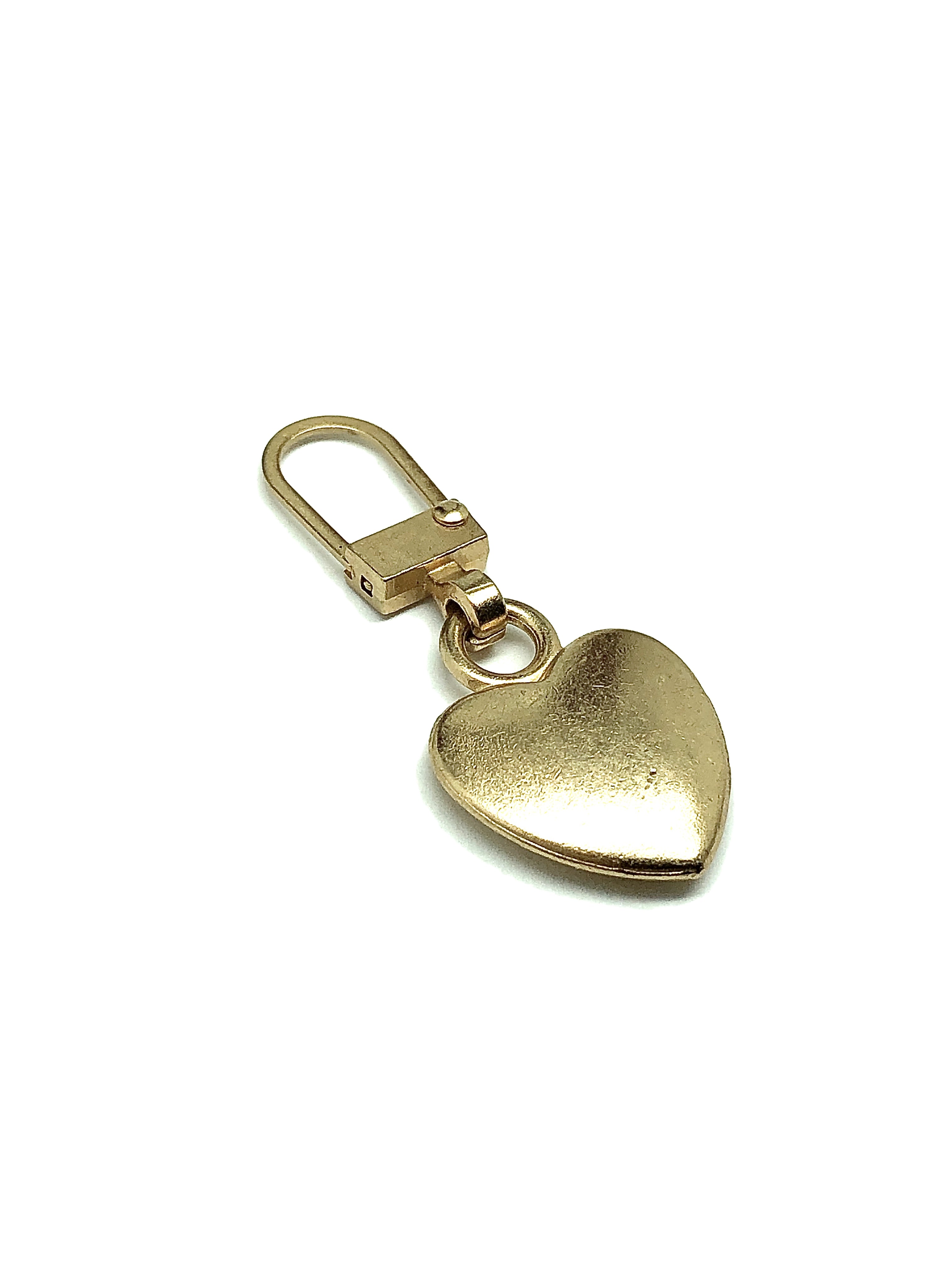 Zipper Repair Charm Heart Rustic Black - for Repair or Decorate Shoes,  Purses, Keychains + More