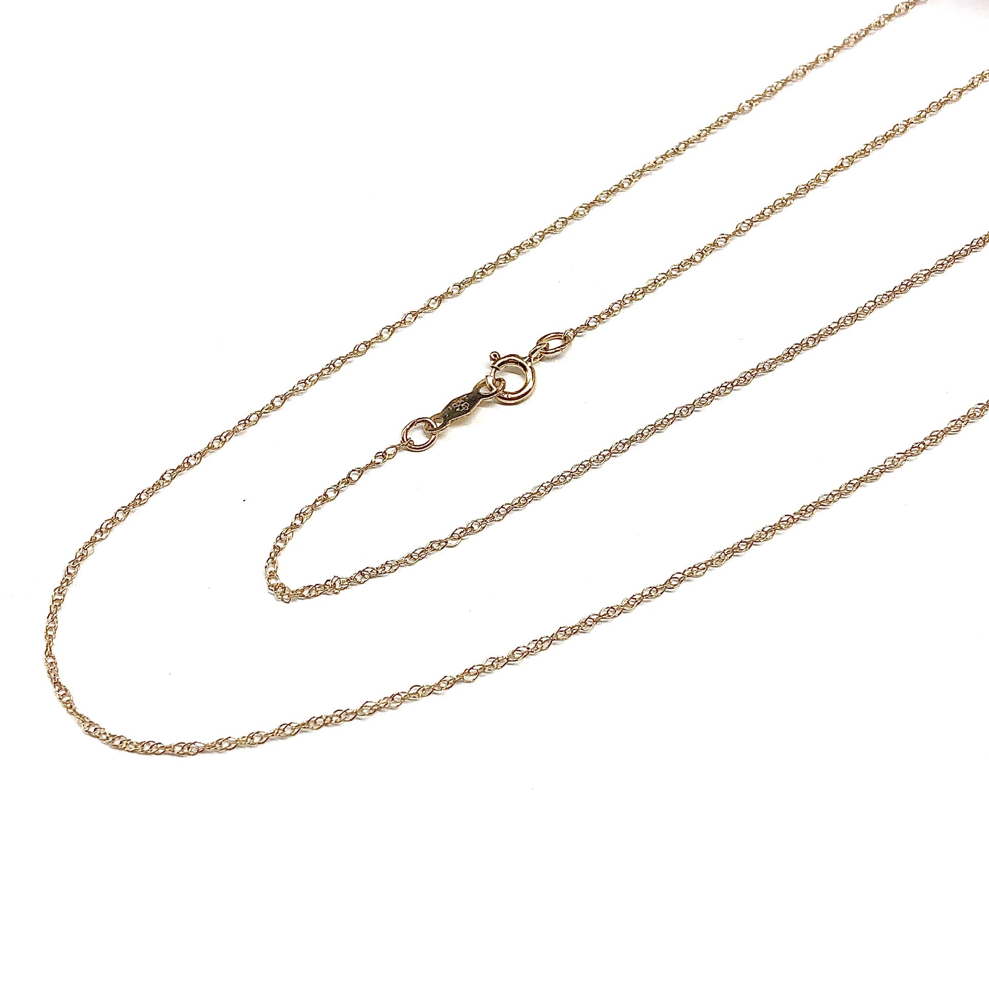 Woman's Necklace 18in Fine 10k Gold Chain Necklace