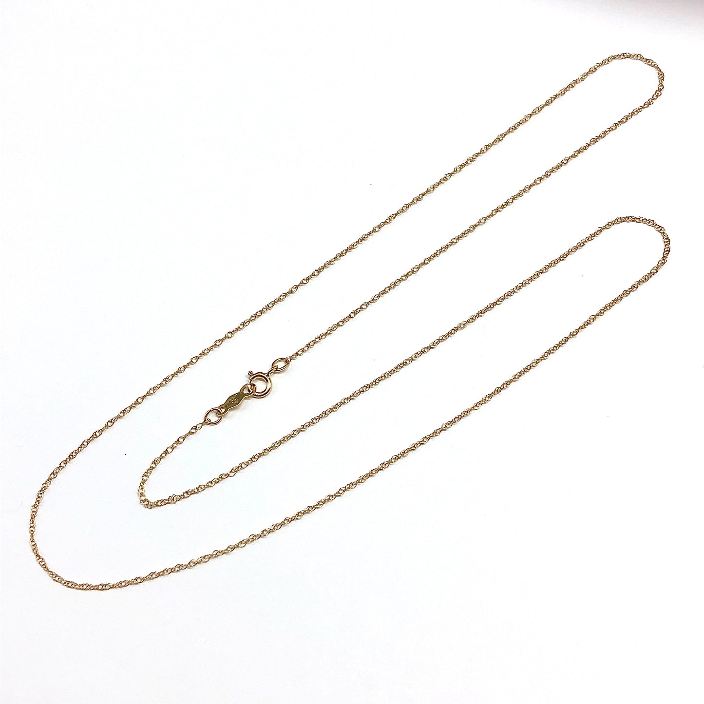 Woman's Necklace 18 inch Fine 10k Gold Chain Necklace