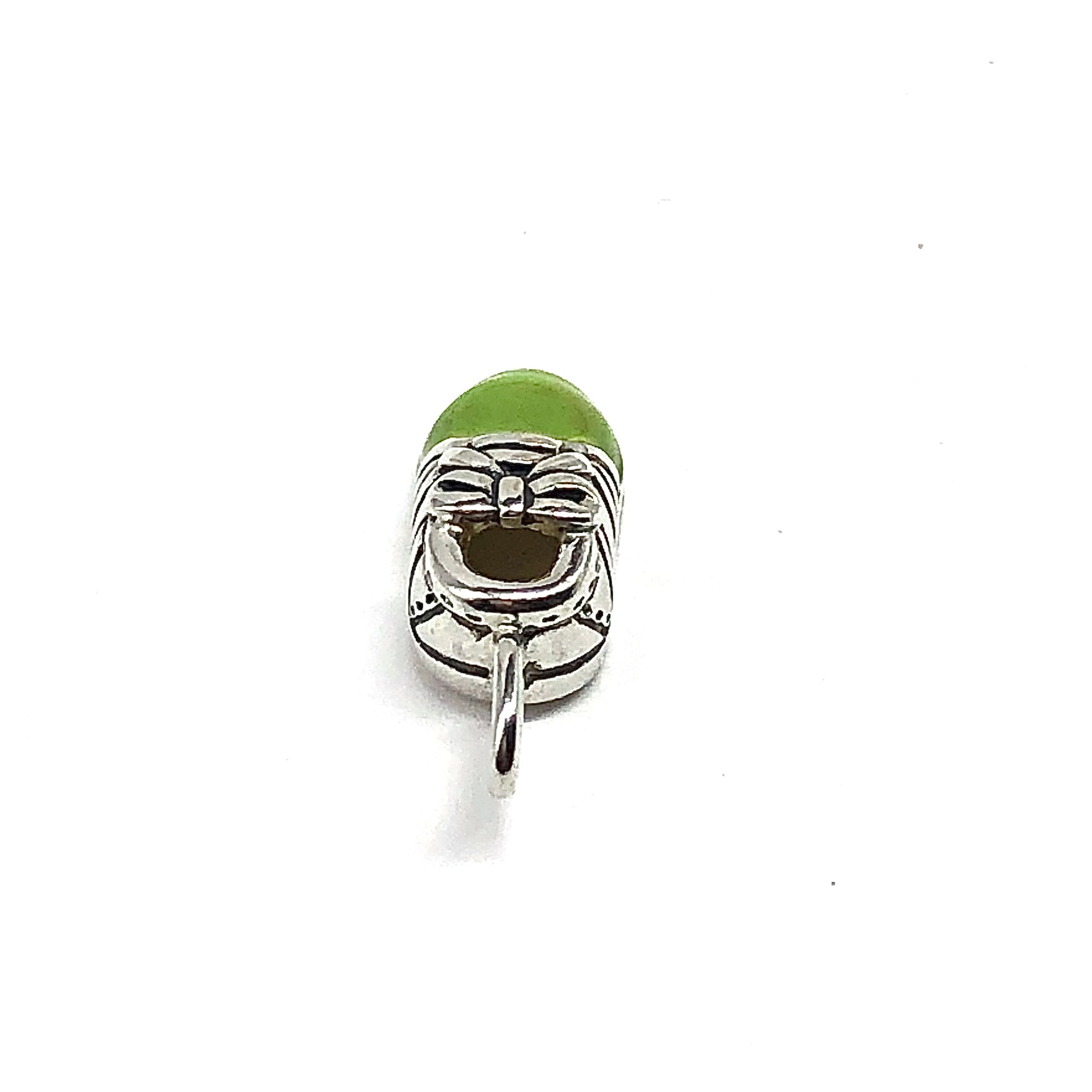 Accessories Charm, Sterling Silver Limon Green Enamel Sneaker Tennis Shoe Charm Pendant