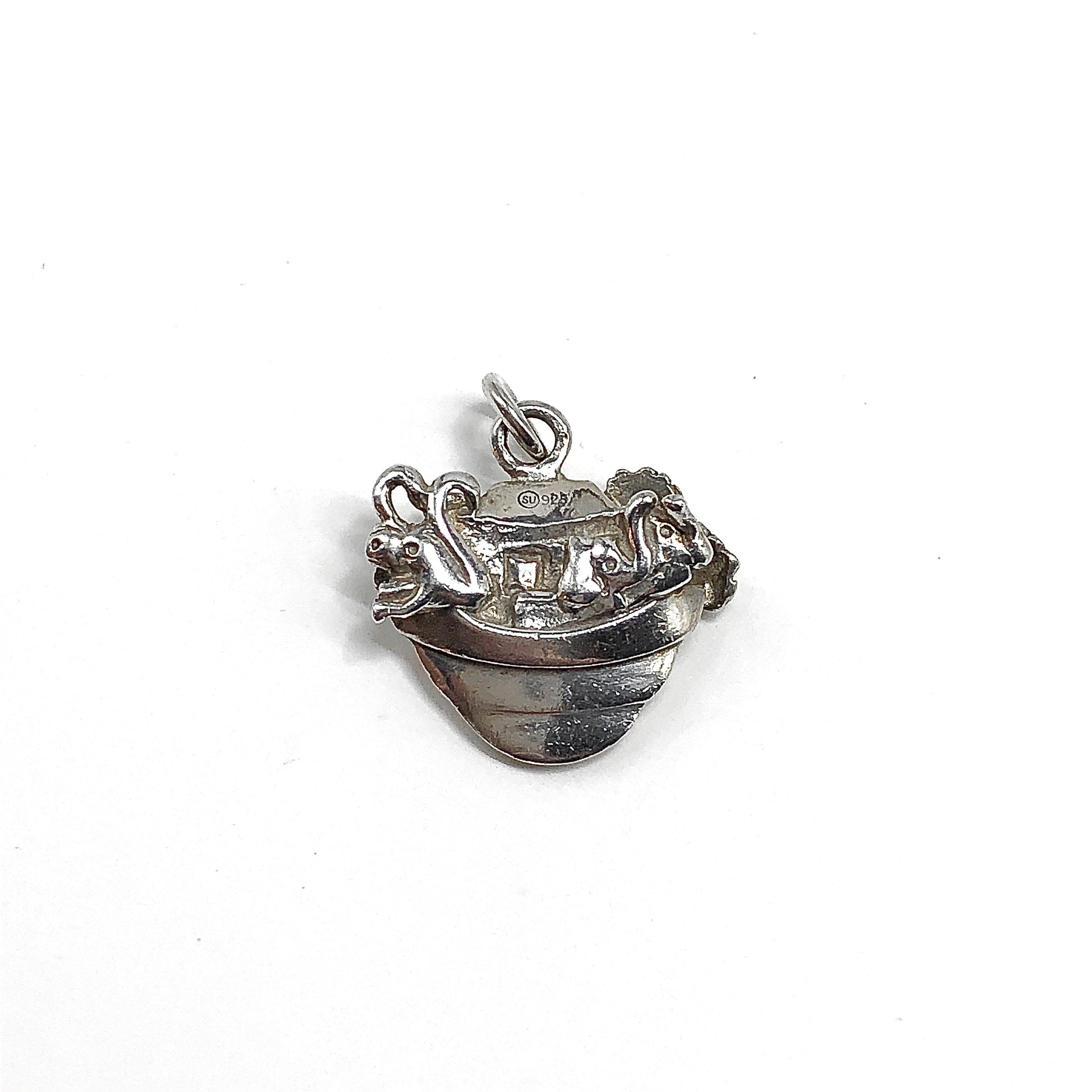 Jewelry, Cute Noah's Arc Design Sterling Silver 3D Charm