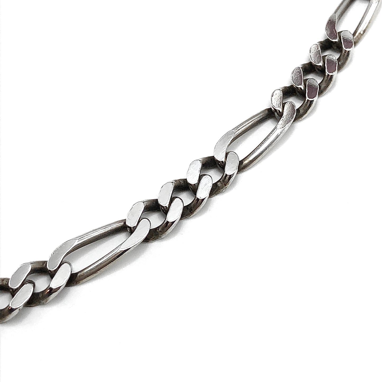 20 1/4in Sterling Silver 5.2mm Figaro Chain Necklace