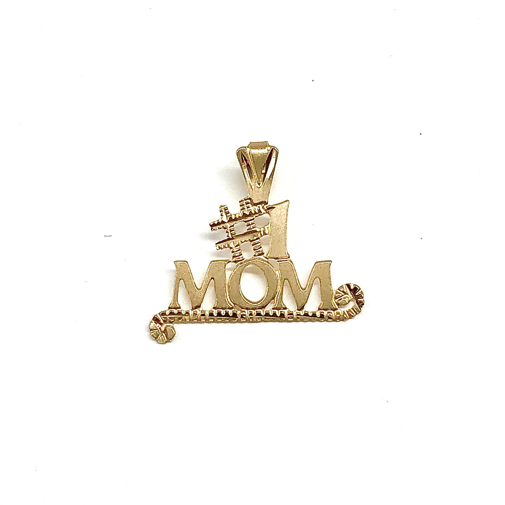 14k Gold #1 Mom Charm for Her