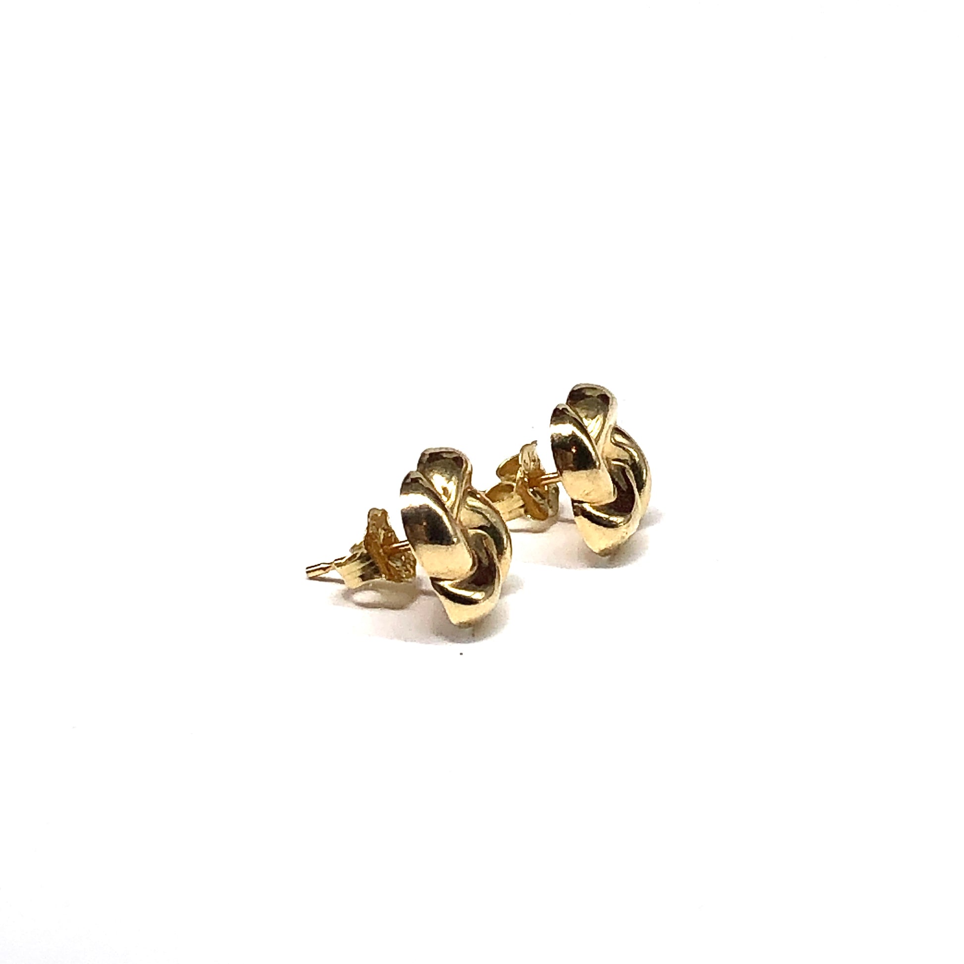 14k Gold Knot Shape Earrings