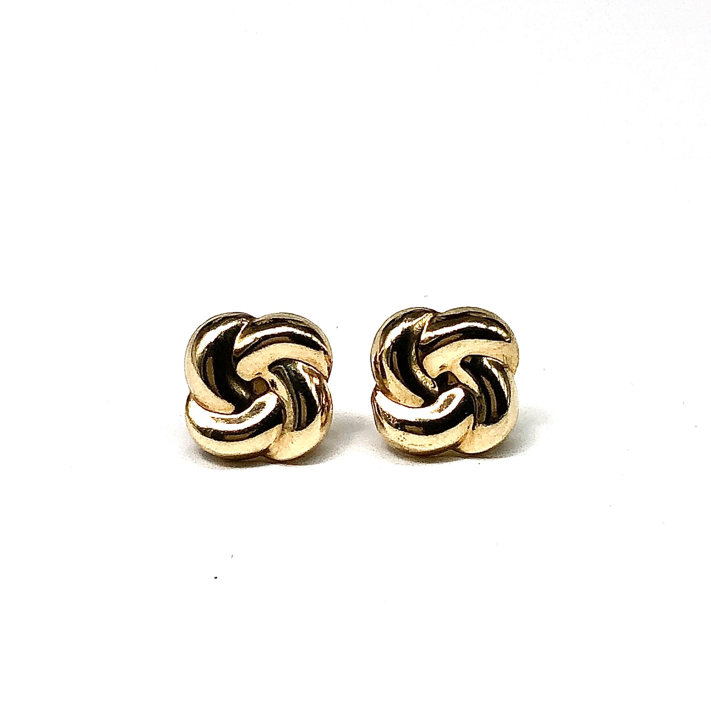 14k Gold Knot Style Earrings