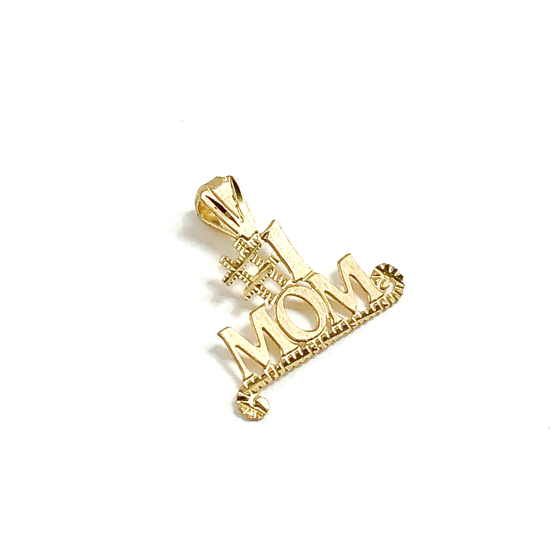 14k Gold #1 Mom Charm