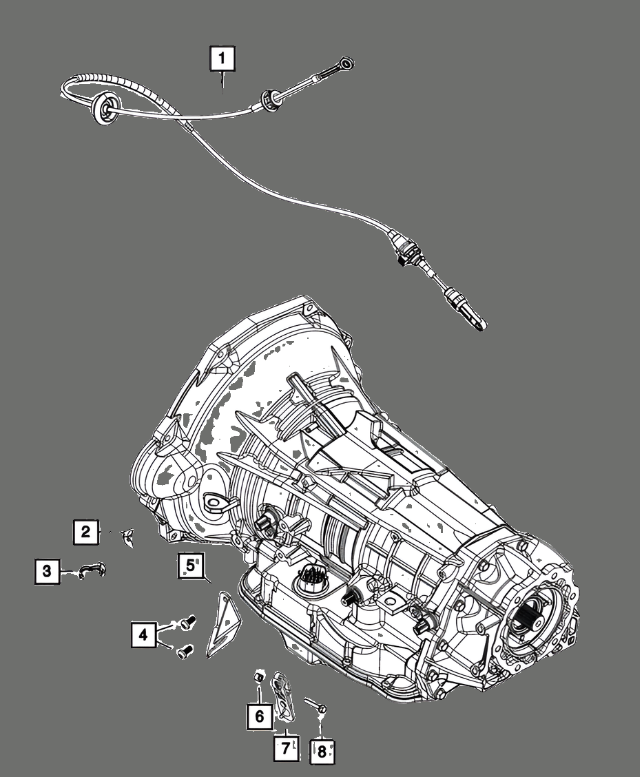 2019-2024 Ram Shift Cable Dodge 2500 / 3500 Shift Cable - 68416732ab OEM Mopar Part