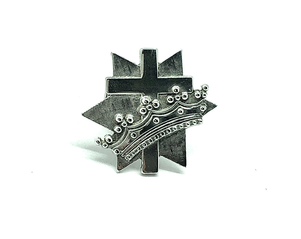 Cross Lapel Pin store or Cross Brooch Sterling Silver