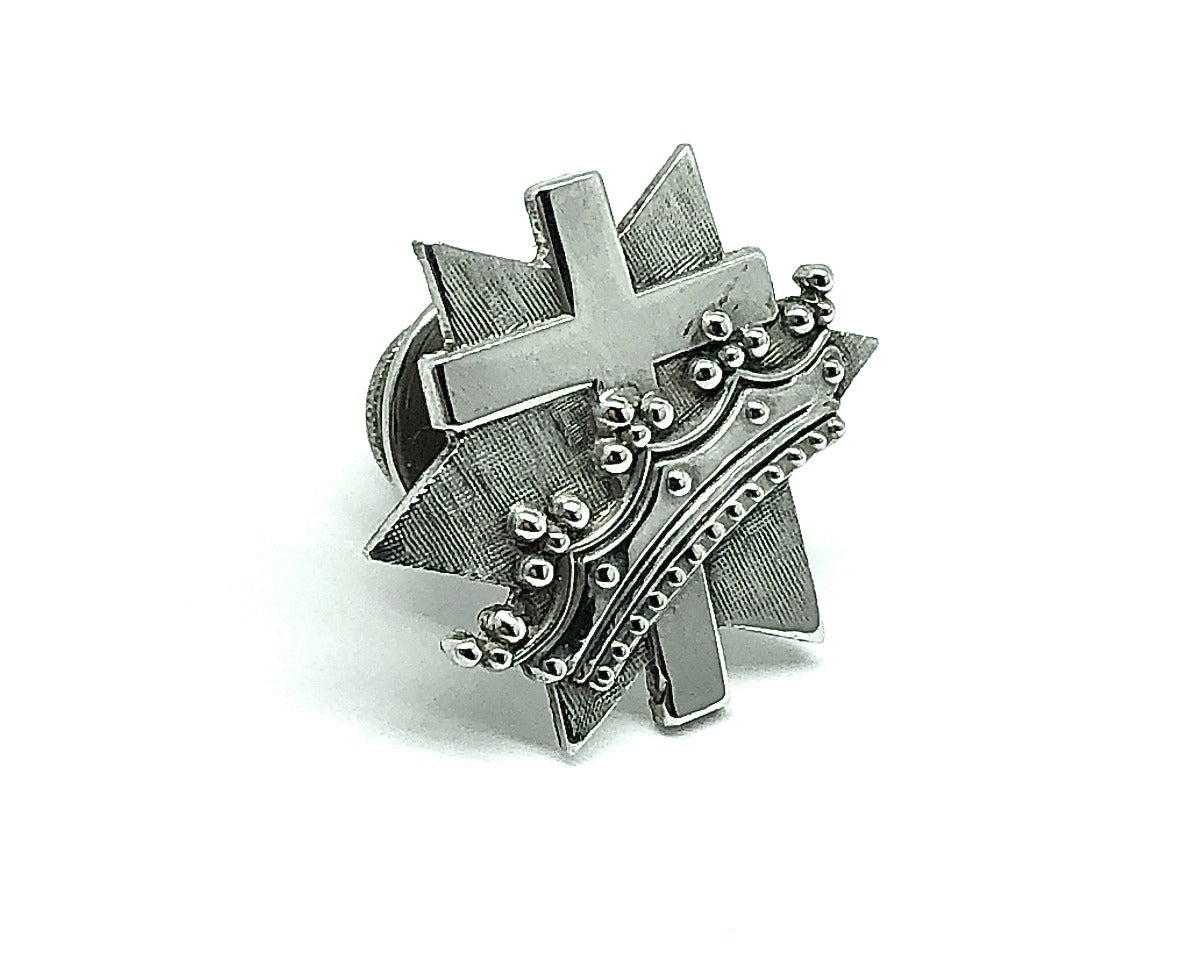 Cross Lapel Pin or Cross Brooch Sterling Silver shops