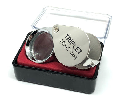 Jewelry Loupe 30x - 21mm Triplet - Magnifying Glass Jewelry Accessories - Blingschlingers Usa