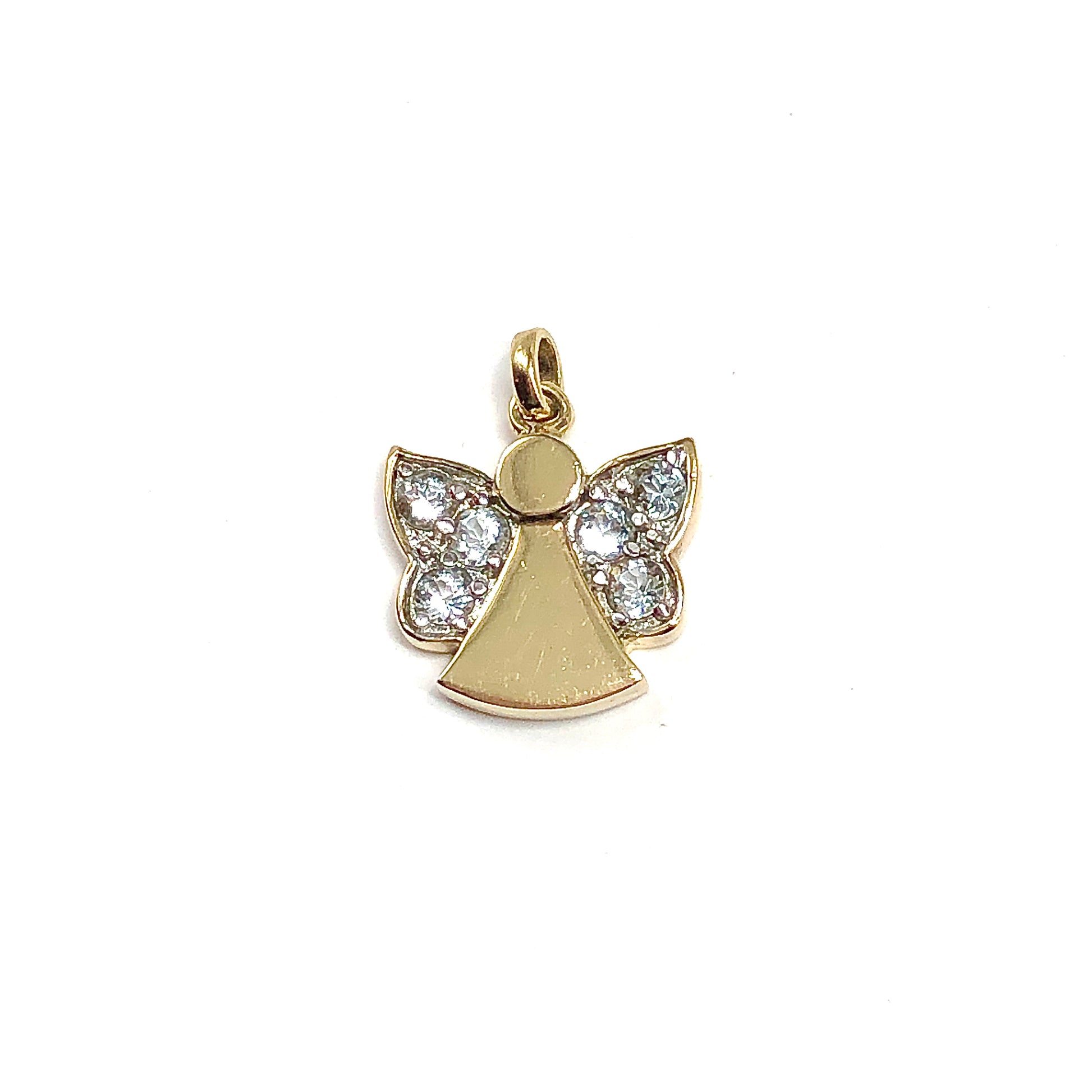 Golden Angel Sterling Silver Gemstone Pendant