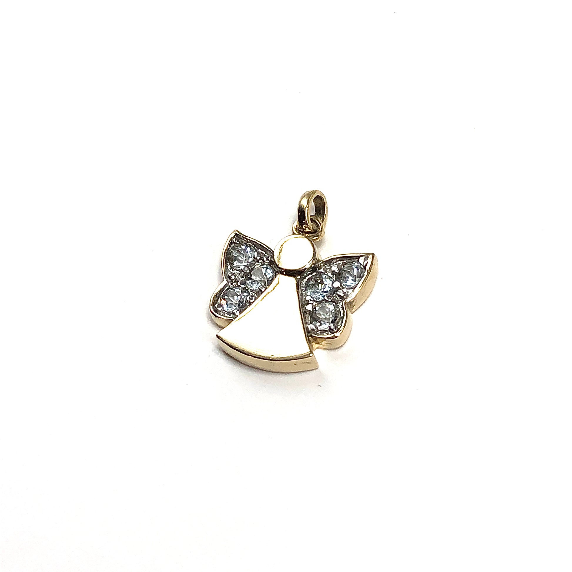 Golden Angel Sterling Silver Gemstone Pendant