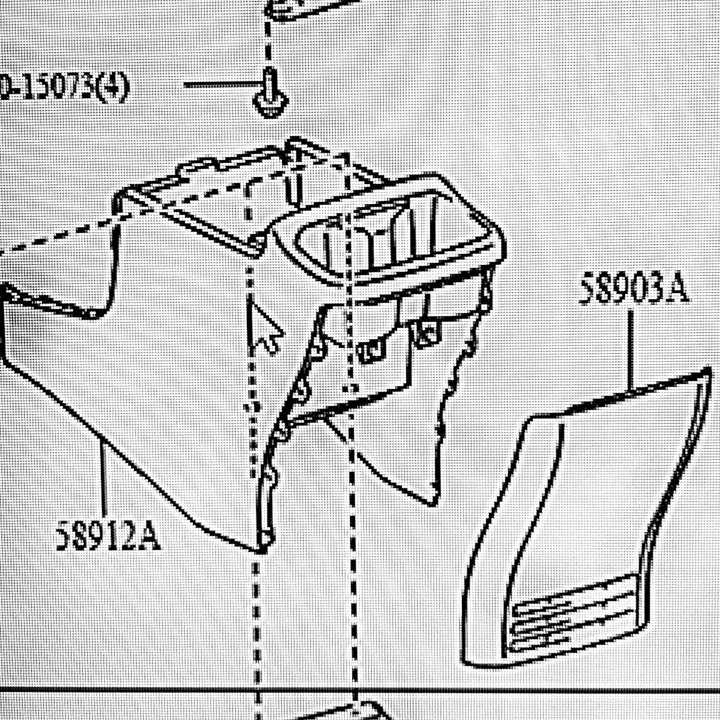 2018 - 2023 Toyota Tacoma Box Console - 58911-04060-C0 Black