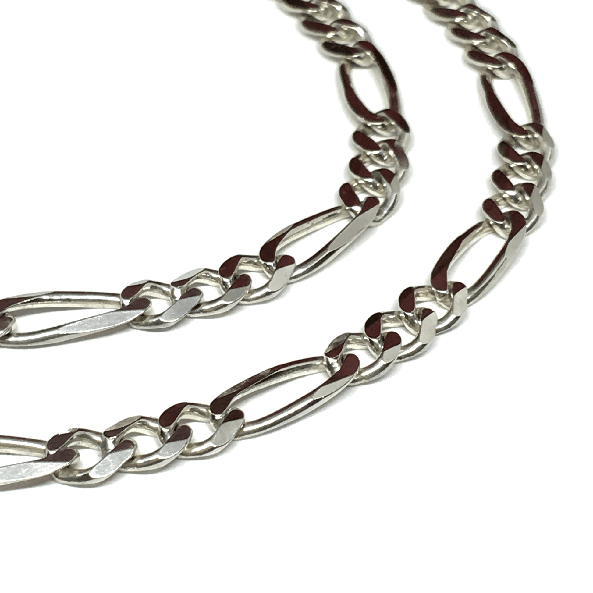 Necklace - Mens Womens Sterling Silver Necklace - 16 Inch Necklace - 5mm  Figaro Chain Necklace – Blingschlingers Jewelry
