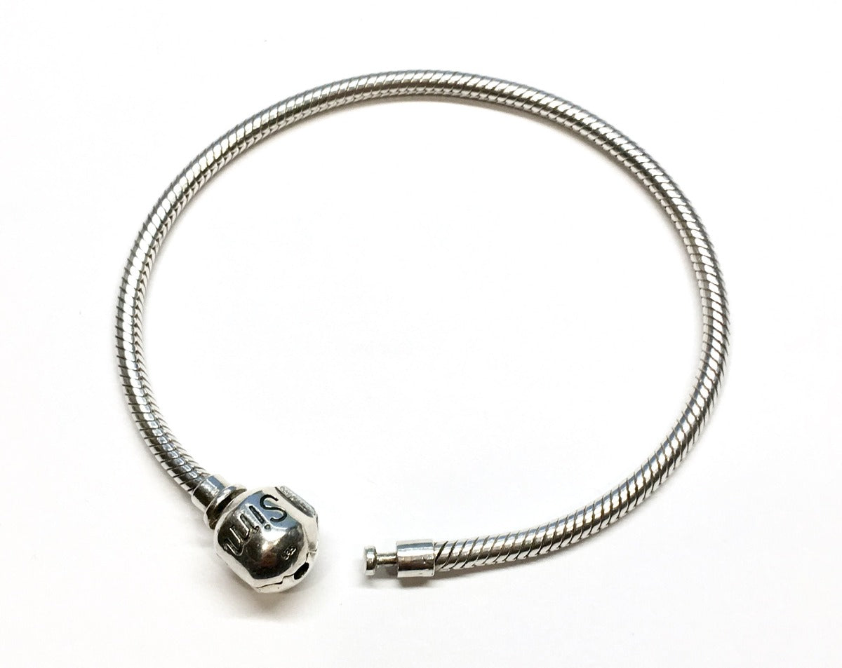 Girls' Thin Snake Bracelet Sterling Silver - 6