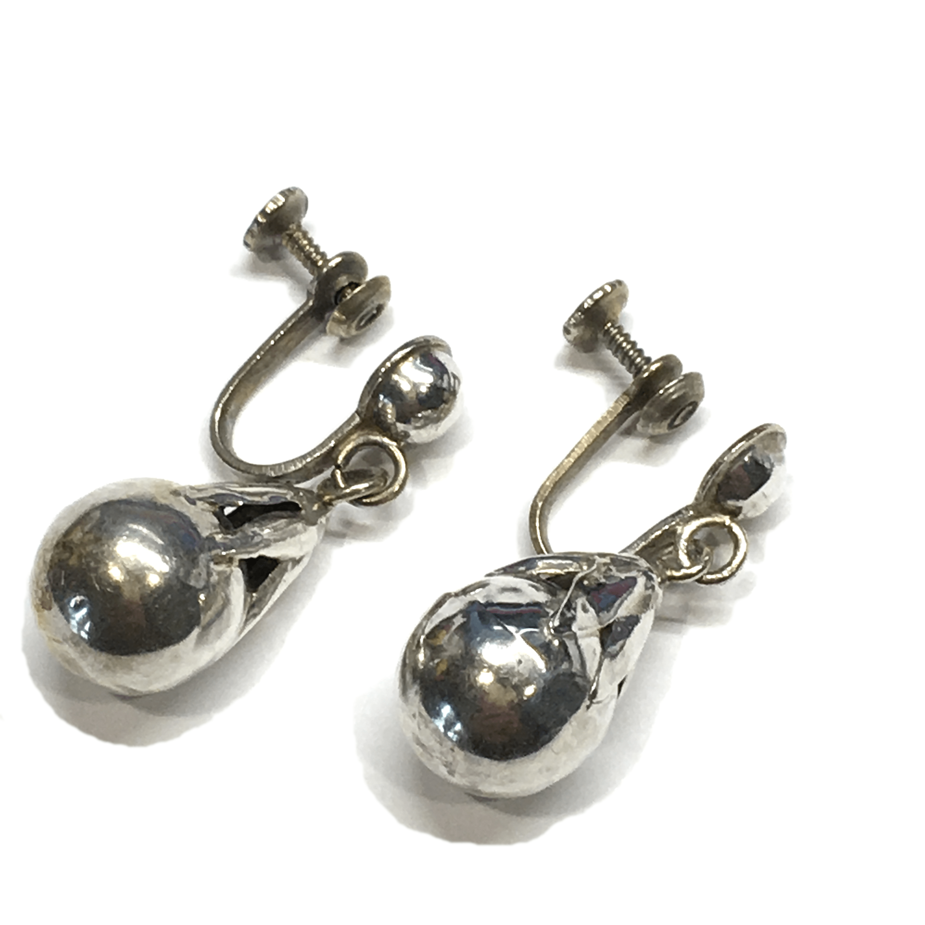 Silver Cherry Earrings