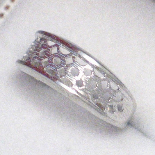 Mounting 10k White Gold Customizable Gemstone Mothers Ring Setting